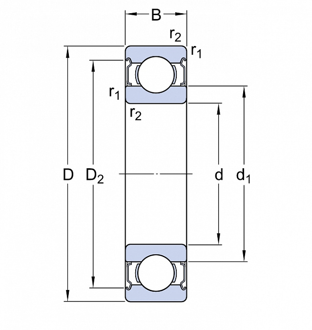 Подшипник 6308 2Z C3